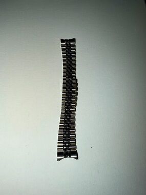 Rolex Stainless Steel and Black Jubilee Bracelet